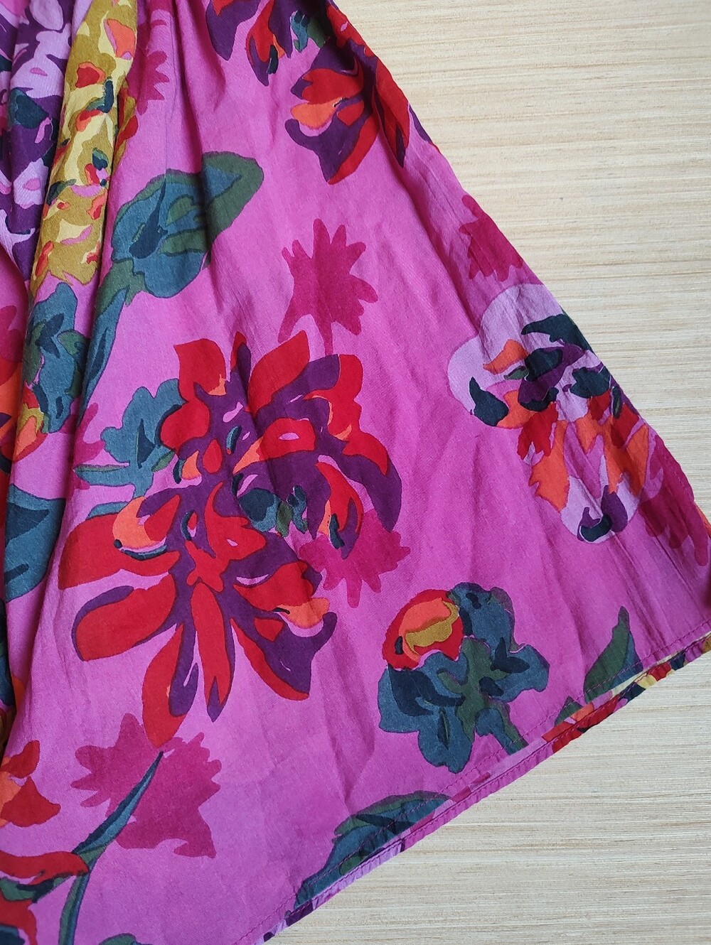 Anthropologie Flowy Dress Floral Pink Blue Spaghetti Straps Size XS S Women's - Picture 10 of 16